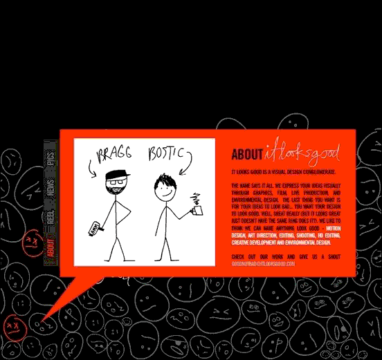 It Looks Good - Website design using drawings and illustration