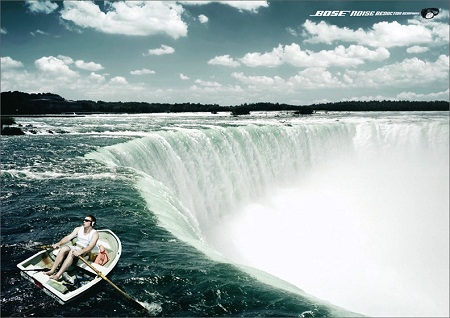 Bose Noise Reduction amusing and humrous print ad