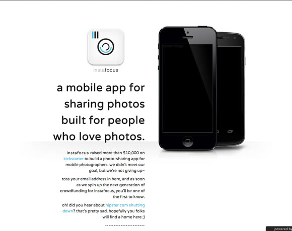 instafocus iphone app website