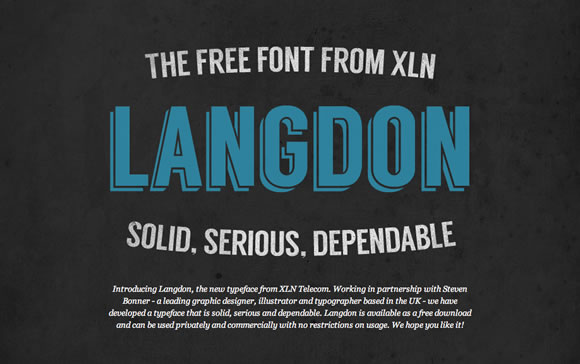 Free Font - Langdon