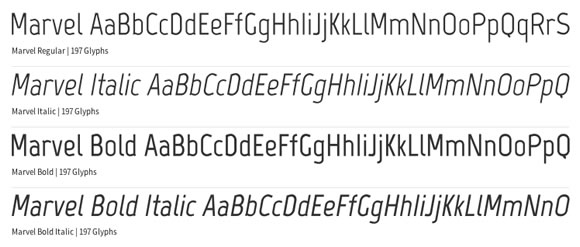 Free Font - Marvel