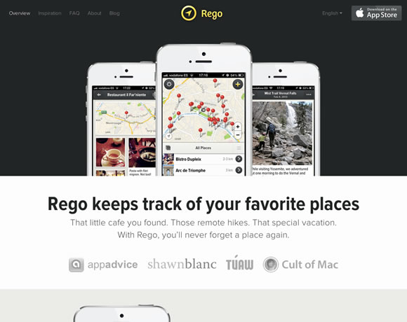 Rego iphone app website