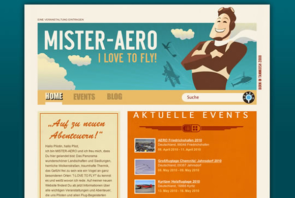 Retro and Vintage Styled Website design