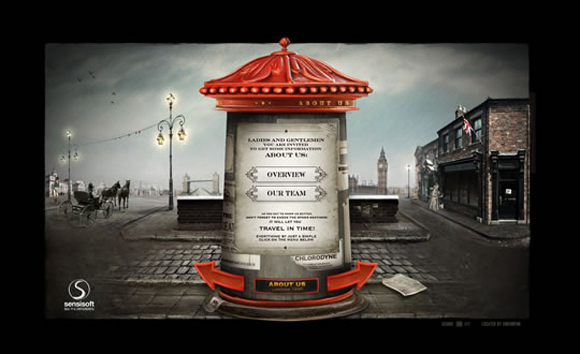 Retro and Vintage Styled Website design