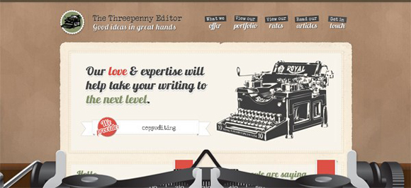 Retro and Vintage Styled Website design