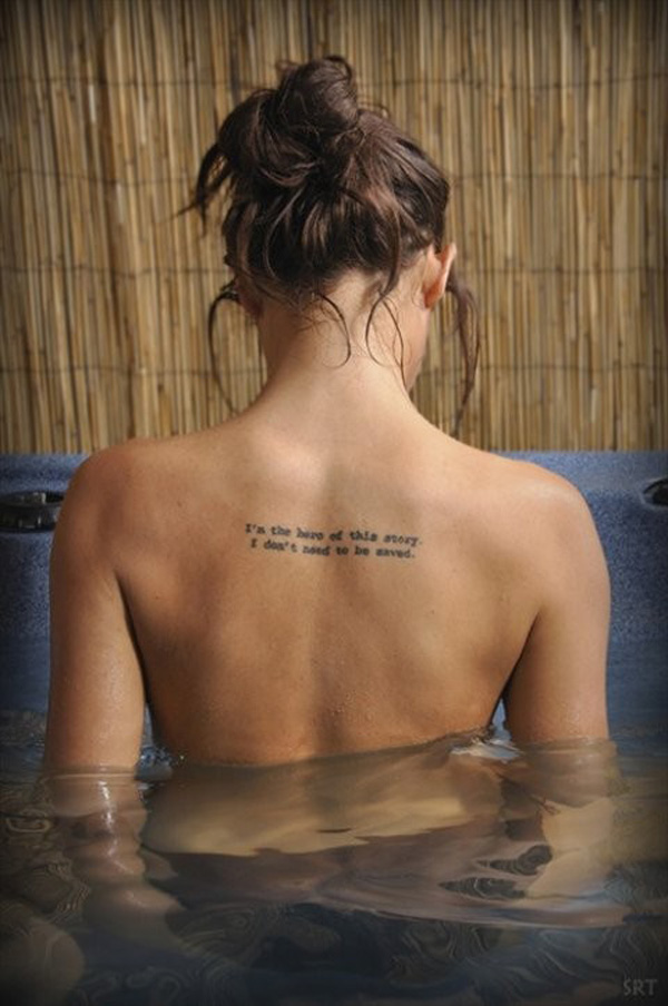 quote tattoo for girl