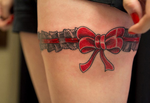 red Ribbon Tattoo