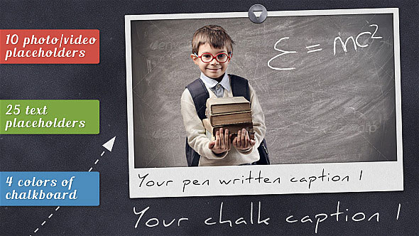 Photos-On-Chalkboard