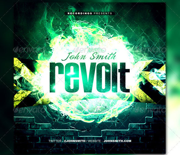 Revolt-Mixtape-CD-Template