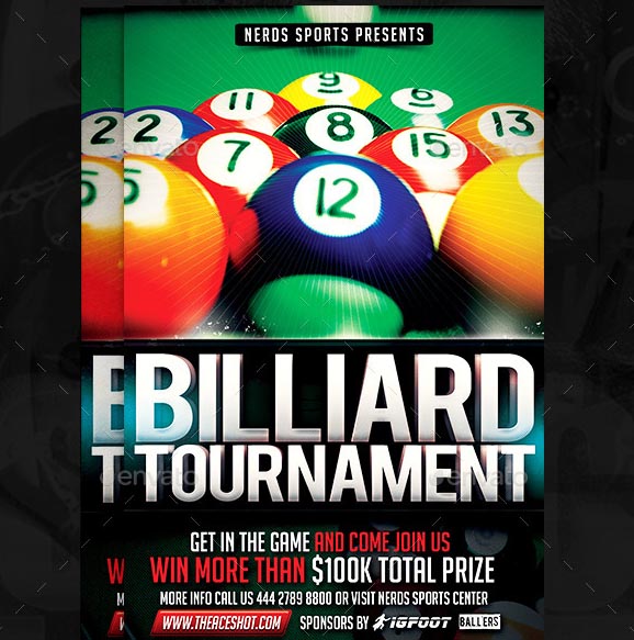 Billiard Competition Sport Flyer