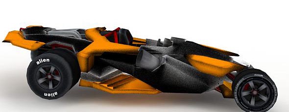 Futuristic Sportcar or Racing car