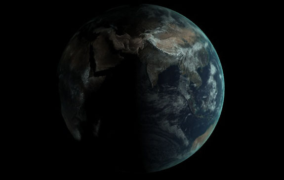 Realistic Earth Globe