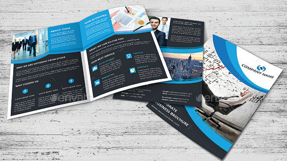 Corporate Marketing Bi-Fold Brochure