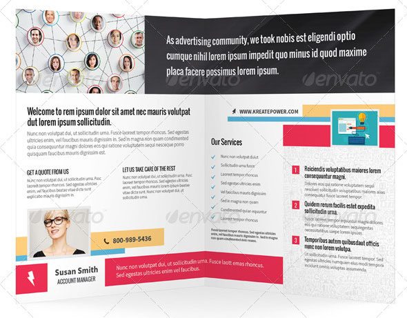 Marketing Bifold Halffold Brochure