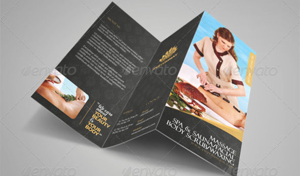 Luxury Spa Brochure Tri-fold
