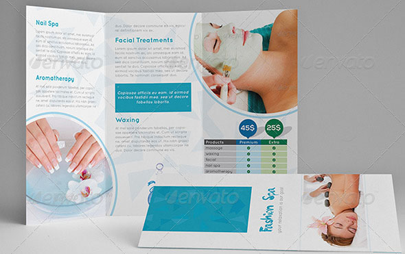 Spa Trifold A4 Brochure
