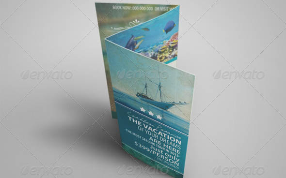 Vintage Travel Brochure Tri-fold