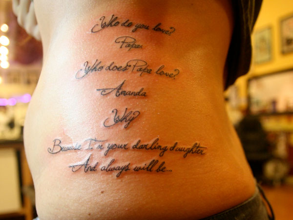 Daughter’s Love Tattoo