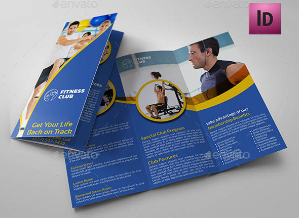 Fitness GYM Tri-Fold Template Vol