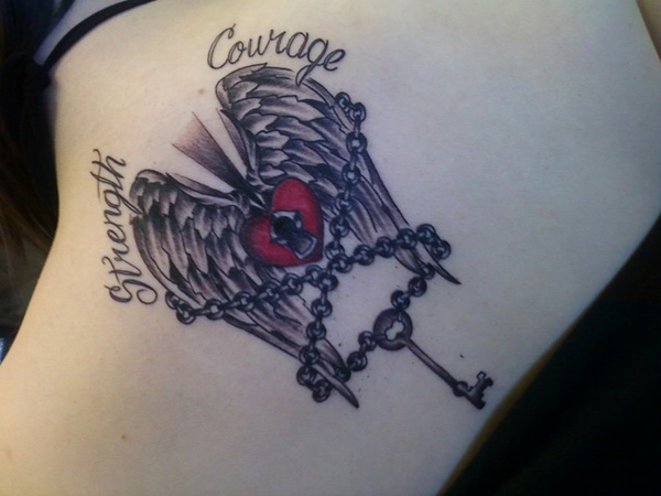 Strength and courage tatoo