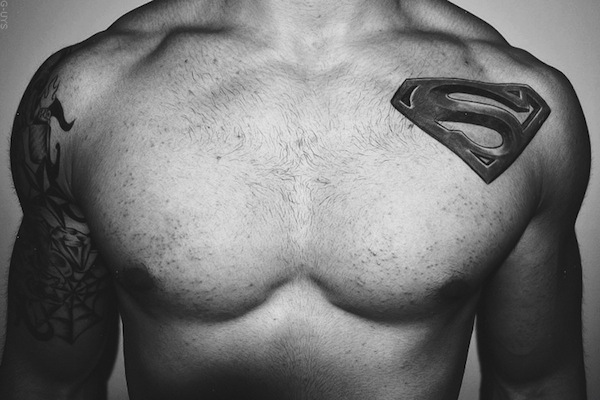 Superman Logo Seal tattoo