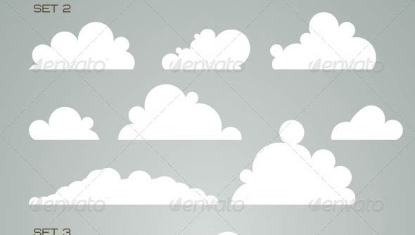 Cartoon Clouds 01