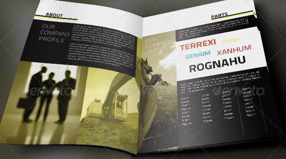 Construction Supply Brochure Template