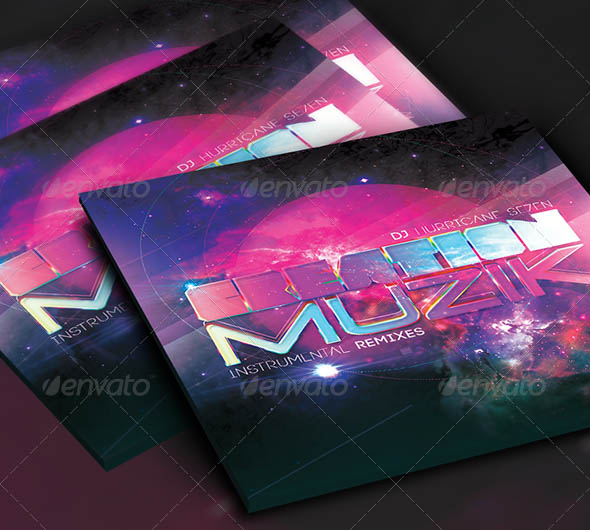 Creation Music CD Cover Artwork Template