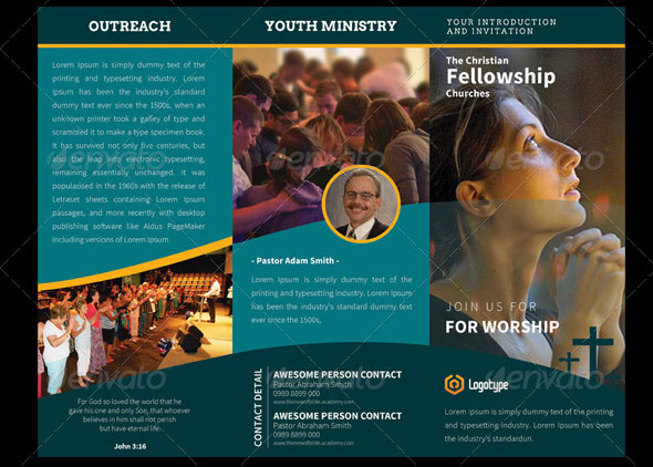 Church Holyland TriFold Brochures Vol 2