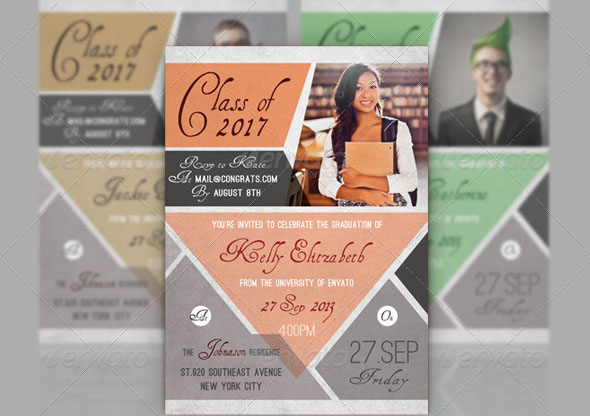 Graduation Announcement Cheerful