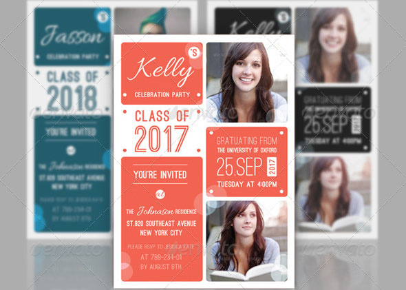 Graduation Announcement Shining Day