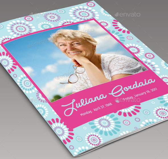 Remembrance Funeral Program Template
