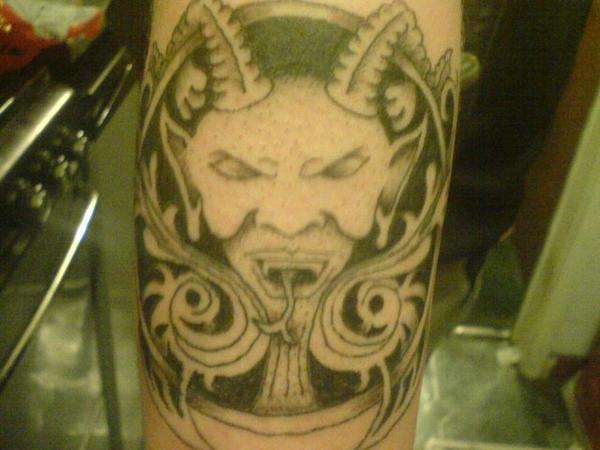 Alien Snake Tattoo Design