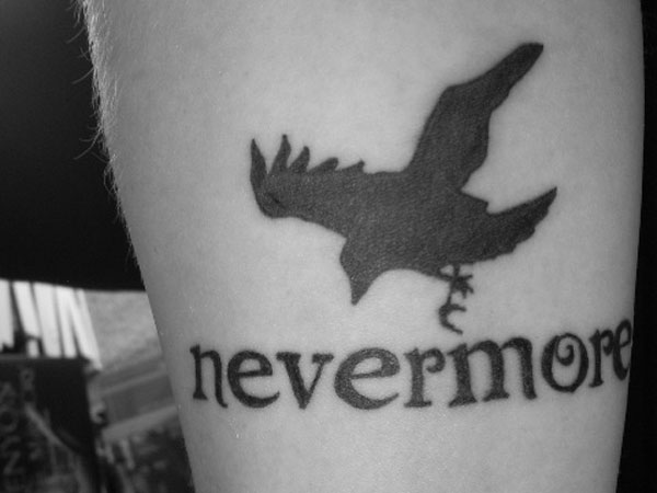 Raven Leg Tattoo
