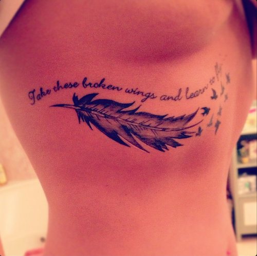 Feather Breast Below Breast