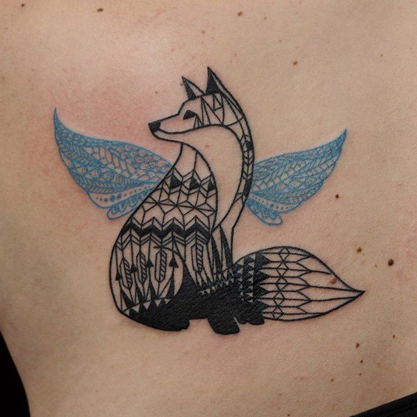 Outline Fox Tattoo
