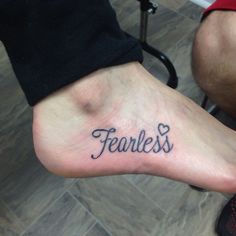 Fearless & Heart Tattoo