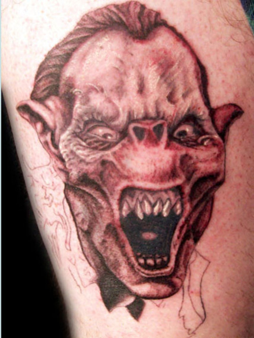 Bat Monster Tattoo