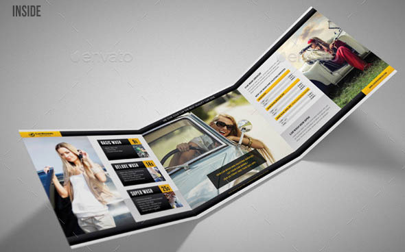 Car Wash Square 3-Fold Brochure 01