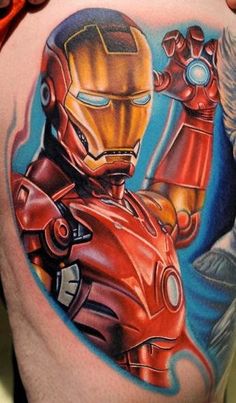 Iron Man Tattoo On Sleeve