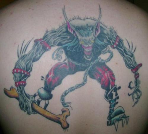 Monster Cartoonic Tattoo