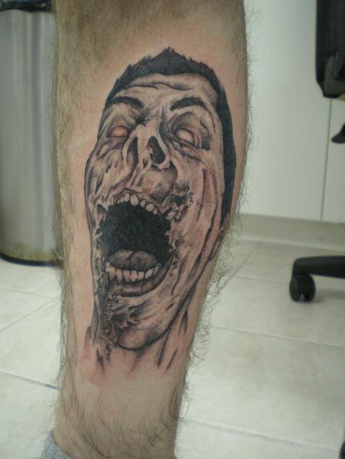 Monster Tattoo on Leg