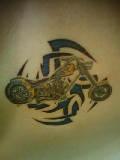 Nice Motorcycle Tattoo