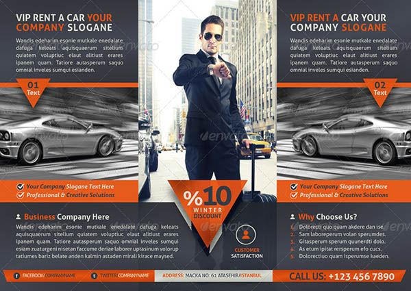 Rent A Car Business Tri-Fold