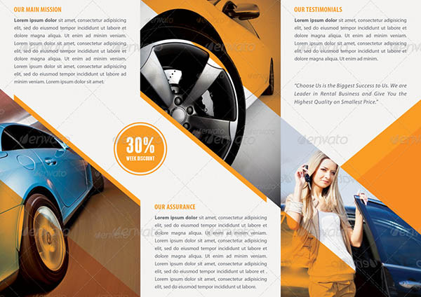 Rent A Car Trifold Brochure 05