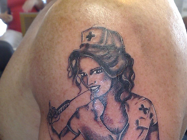 War Nurse Tattoo