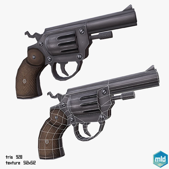 Low Poly Gun