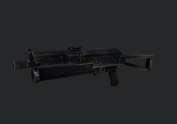 Low Poly PP-19 Bizon SMG