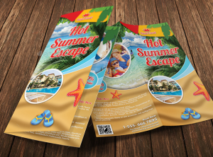 Hot Summer Vacation Bifold Brochure 01