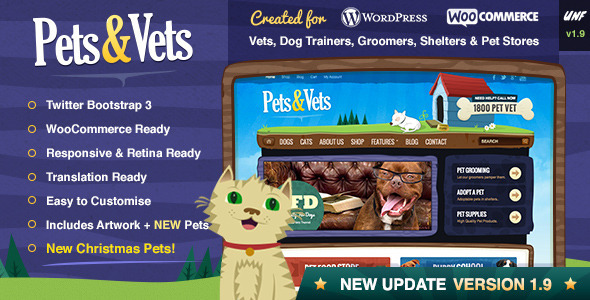 Pets Vets WordPress WooCommerce